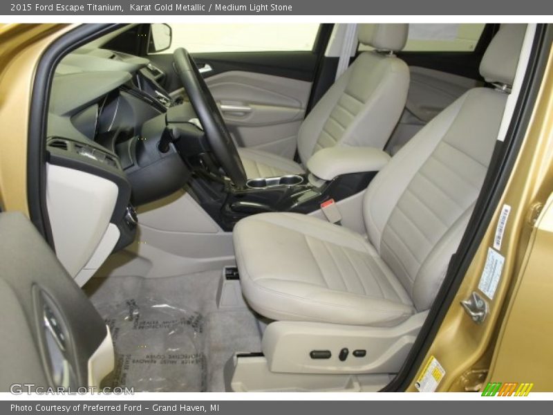 Karat Gold Metallic / Medium Light Stone 2015 Ford Escape Titanium