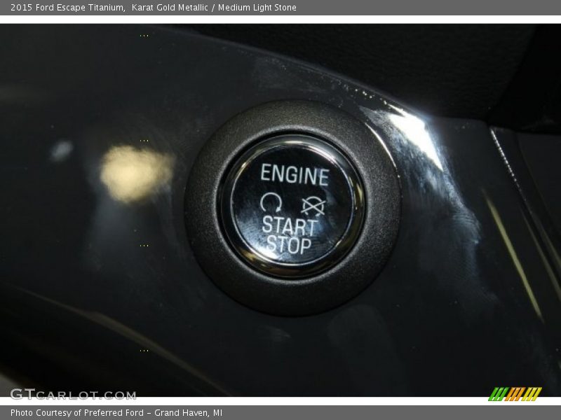 Karat Gold Metallic / Medium Light Stone 2015 Ford Escape Titanium