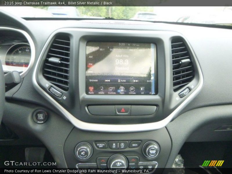 Billet Silver Metallic / Black 2016 Jeep Cherokee Trailhawk 4x4