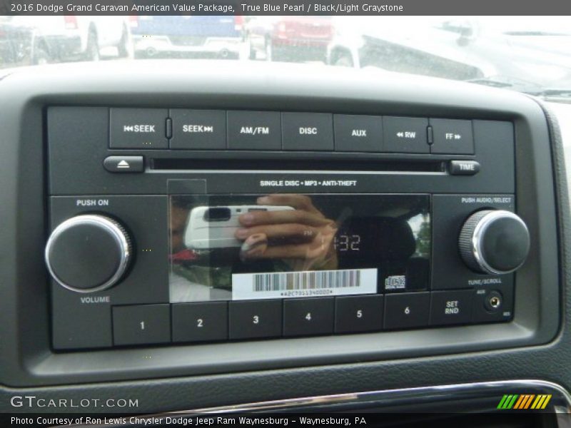 Controls of 2016 Grand Caravan American Value Package