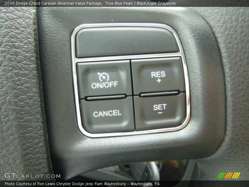 Controls of 2016 Grand Caravan American Value Package
