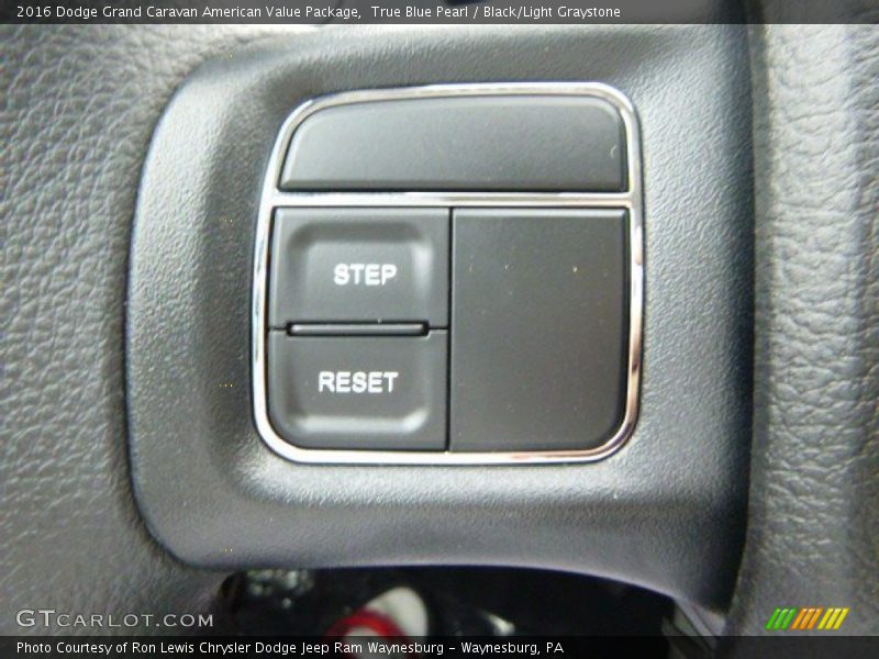 Controls of 2016 Grand Caravan American Value Package