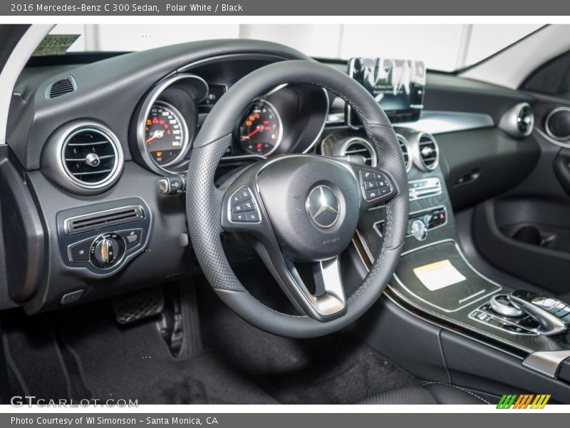 Polar White / Black 2016 Mercedes-Benz C 300 Sedan