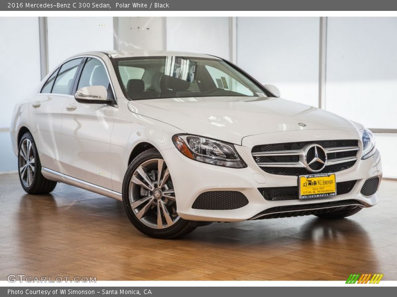 Polar White / Black 2016 Mercedes-Benz C 300 Sedan