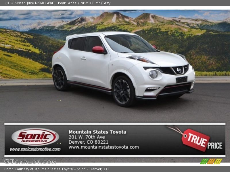 Pearl White / NISMO Cloth/Gray 2014 Nissan Juke NISMO AWD