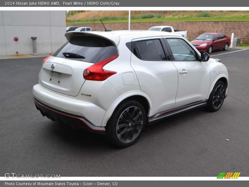 Pearl White / NISMO Cloth/Gray 2014 Nissan Juke NISMO AWD