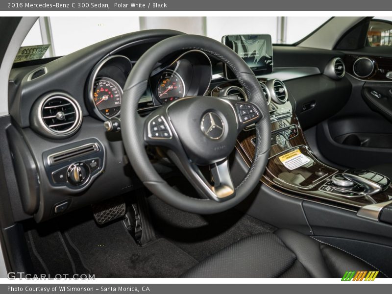Polar White / Black 2016 Mercedes-Benz C 300 Sedan