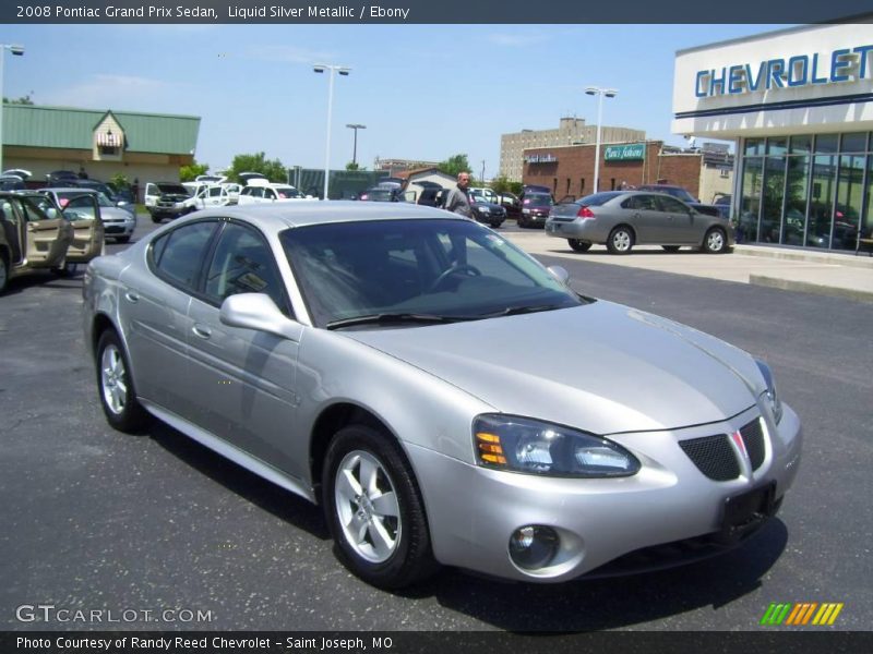 Liquid Silver Metallic / Ebony 2008 Pontiac Grand Prix Sedan