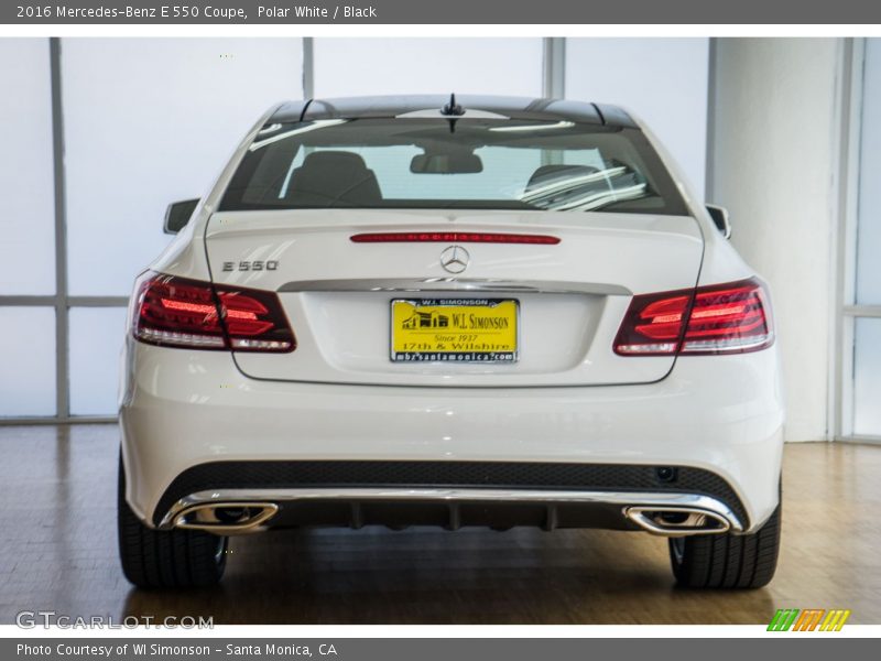 Polar White / Black 2016 Mercedes-Benz E 550 Coupe