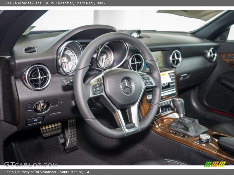 Mars Red / Black 2016 Mercedes-Benz SLK 350 Roadster