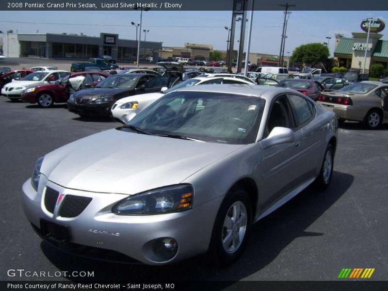 Liquid Silver Metallic / Ebony 2008 Pontiac Grand Prix Sedan