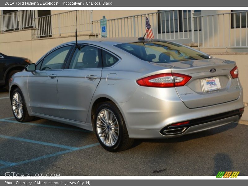Ingot Silver / Charcoal Black 2014 Ford Fusion SE EcoBoost