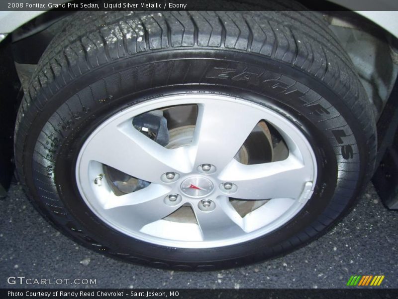 Liquid Silver Metallic / Ebony 2008 Pontiac Grand Prix Sedan