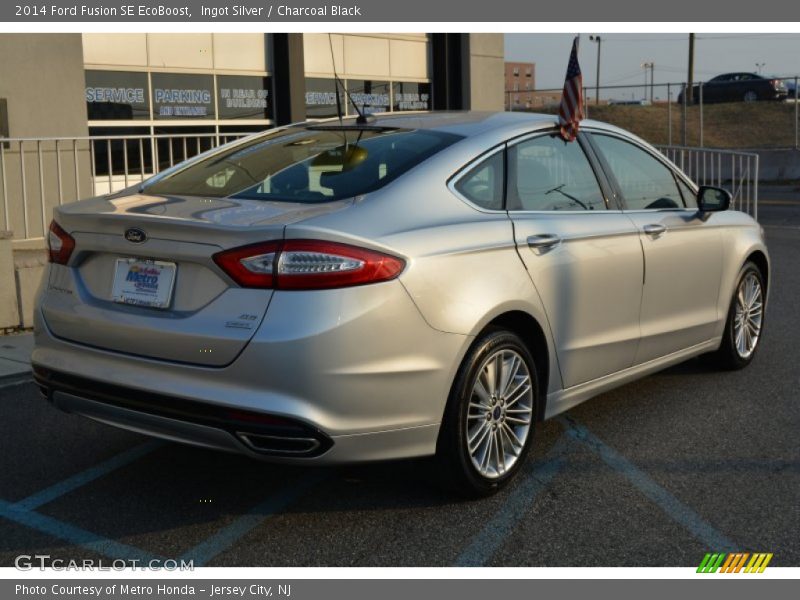 Ingot Silver / Charcoal Black 2014 Ford Fusion SE EcoBoost