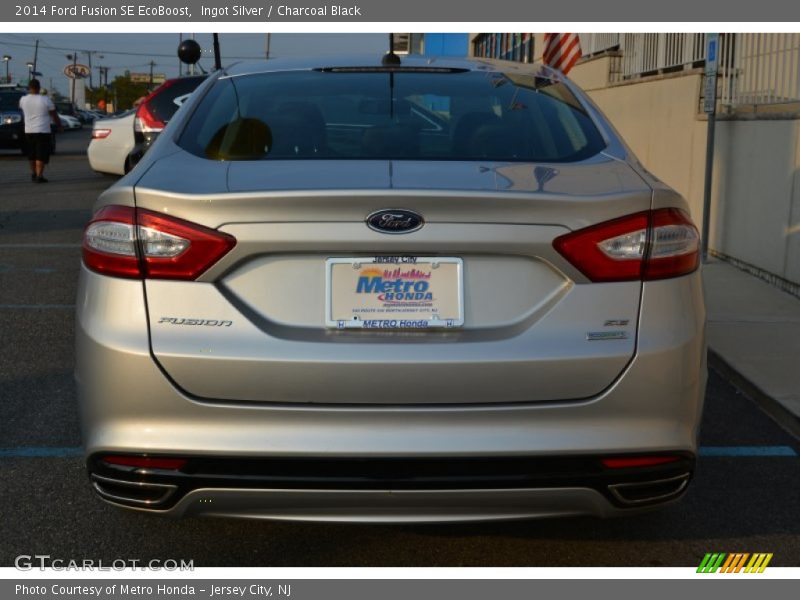 Ingot Silver / Charcoal Black 2014 Ford Fusion SE EcoBoost