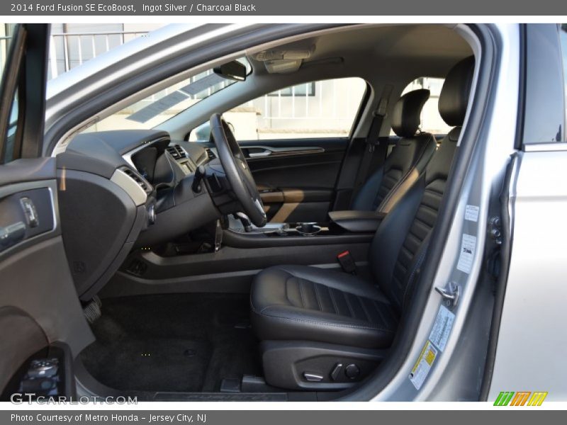 Ingot Silver / Charcoal Black 2014 Ford Fusion SE EcoBoost