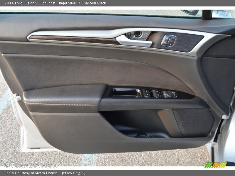 Ingot Silver / Charcoal Black 2014 Ford Fusion SE EcoBoost