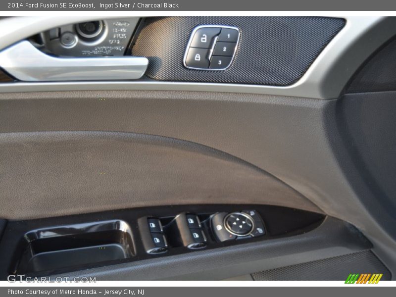 Ingot Silver / Charcoal Black 2014 Ford Fusion SE EcoBoost