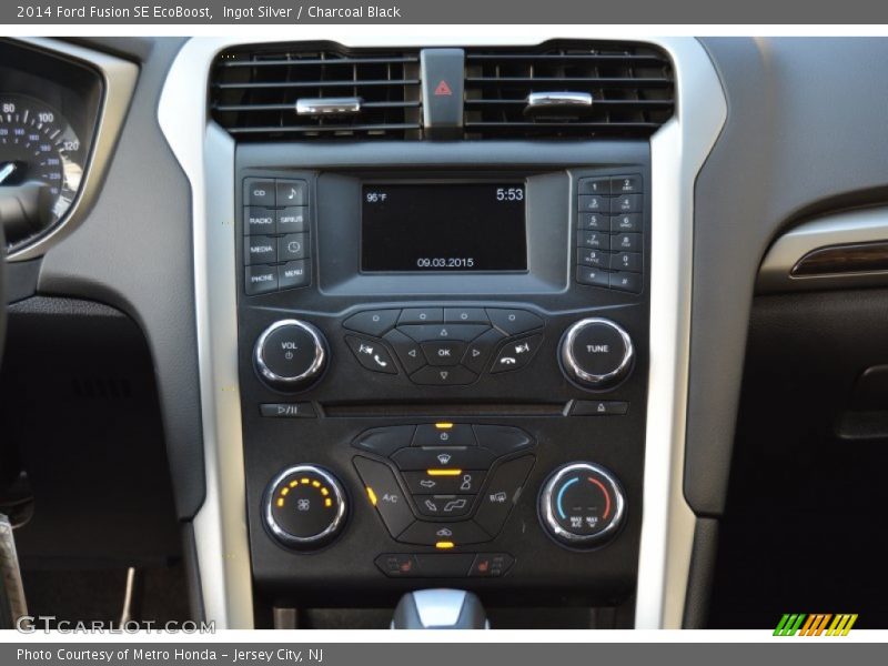 Ingot Silver / Charcoal Black 2014 Ford Fusion SE EcoBoost