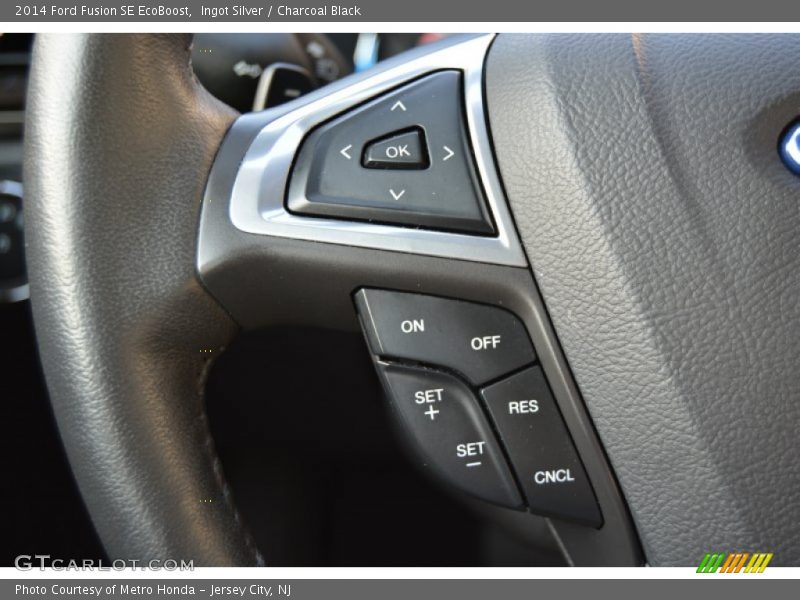 Ingot Silver / Charcoal Black 2014 Ford Fusion SE EcoBoost