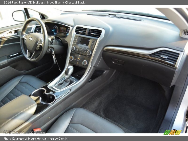 Ingot Silver / Charcoal Black 2014 Ford Fusion SE EcoBoost