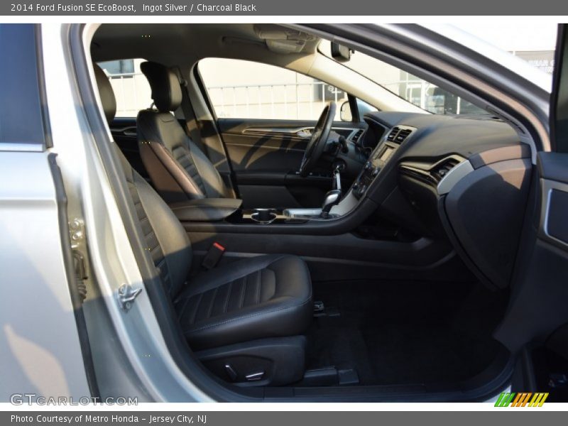 Ingot Silver / Charcoal Black 2014 Ford Fusion SE EcoBoost