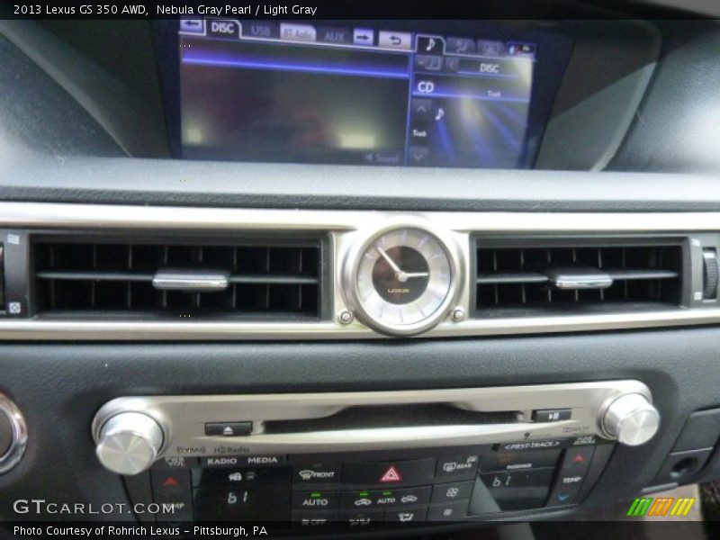 Nebula Gray Pearl / Light Gray 2013 Lexus GS 350 AWD