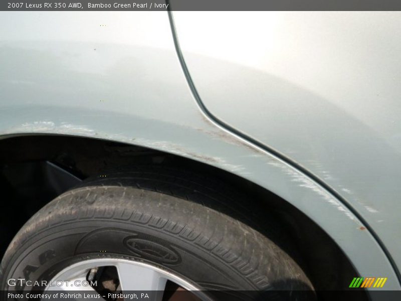 Bamboo Green Pearl / Ivory 2007 Lexus RX 350 AWD