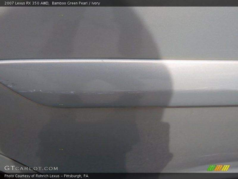Bamboo Green Pearl / Ivory 2007 Lexus RX 350 AWD