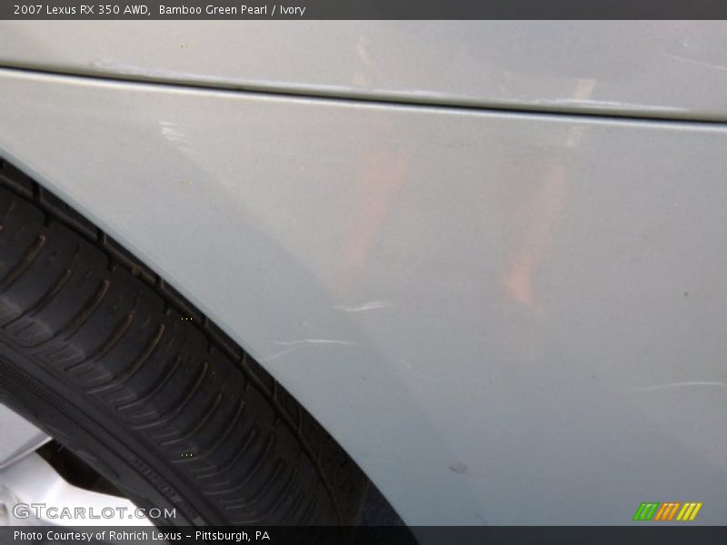 Bamboo Green Pearl / Ivory 2007 Lexus RX 350 AWD