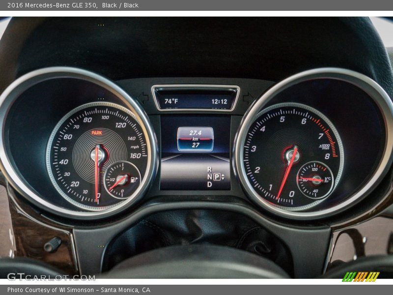 Black / Black 2016 Mercedes-Benz GLE 350