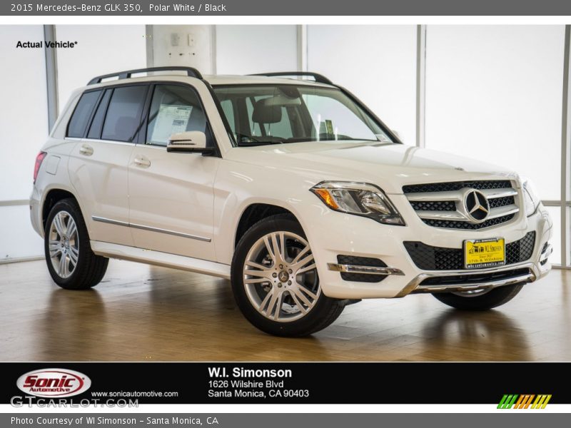 Polar White / Black 2015 Mercedes-Benz GLK 350