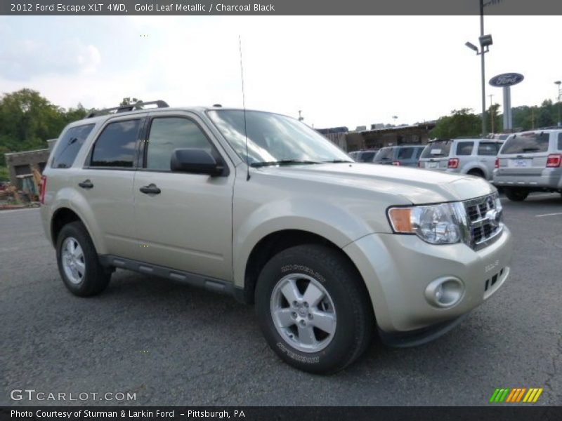 Gold Leaf Metallic / Charcoal Black 2012 Ford Escape XLT 4WD