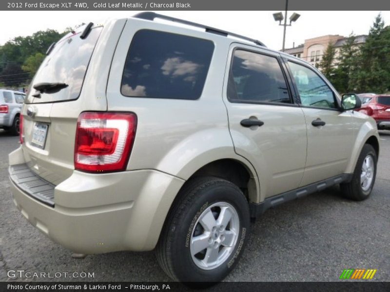 Gold Leaf Metallic / Charcoal Black 2012 Ford Escape XLT 4WD