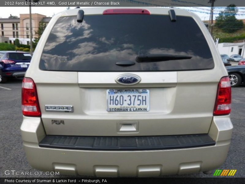 Gold Leaf Metallic / Charcoal Black 2012 Ford Escape XLT 4WD