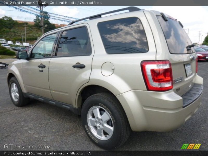 Gold Leaf Metallic / Charcoal Black 2012 Ford Escape XLT 4WD