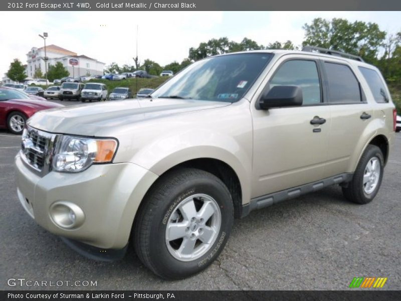 Gold Leaf Metallic / Charcoal Black 2012 Ford Escape XLT 4WD