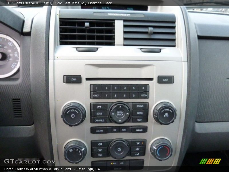 Gold Leaf Metallic / Charcoal Black 2012 Ford Escape XLT 4WD