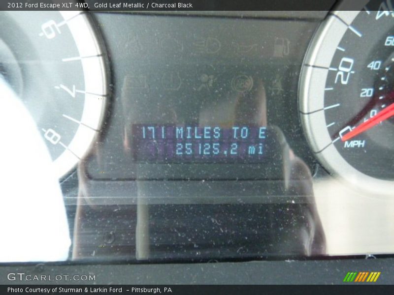 Gold Leaf Metallic / Charcoal Black 2012 Ford Escape XLT 4WD