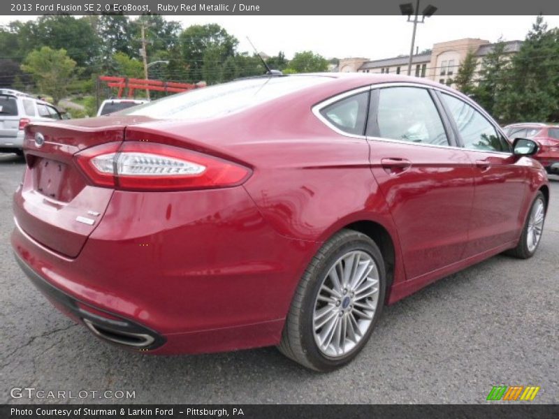 Ruby Red Metallic / Dune 2013 Ford Fusion SE 2.0 EcoBoost