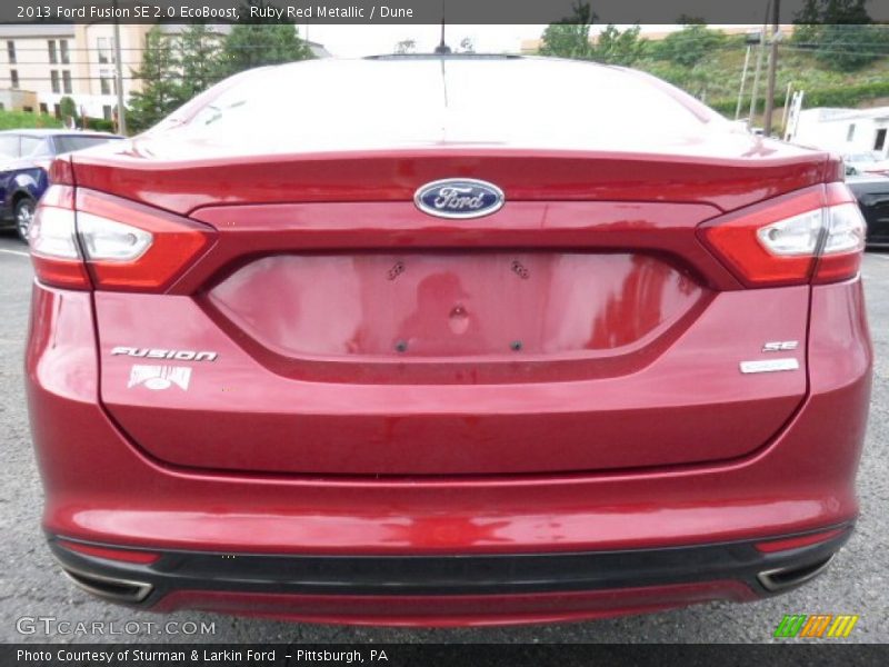 Ruby Red Metallic / Dune 2013 Ford Fusion SE 2.0 EcoBoost