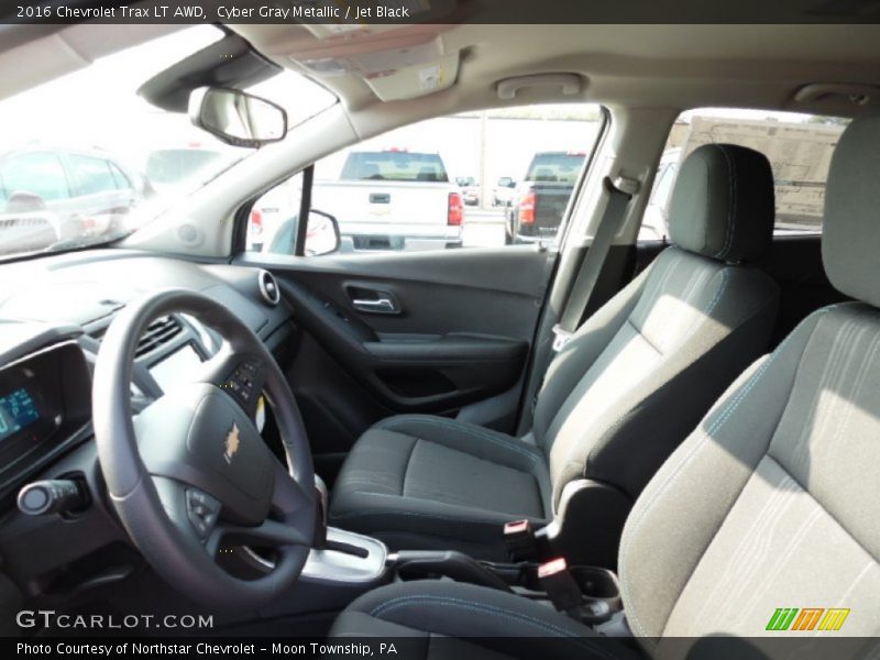 Cyber Gray Metallic / Jet Black 2016 Chevrolet Trax LT AWD