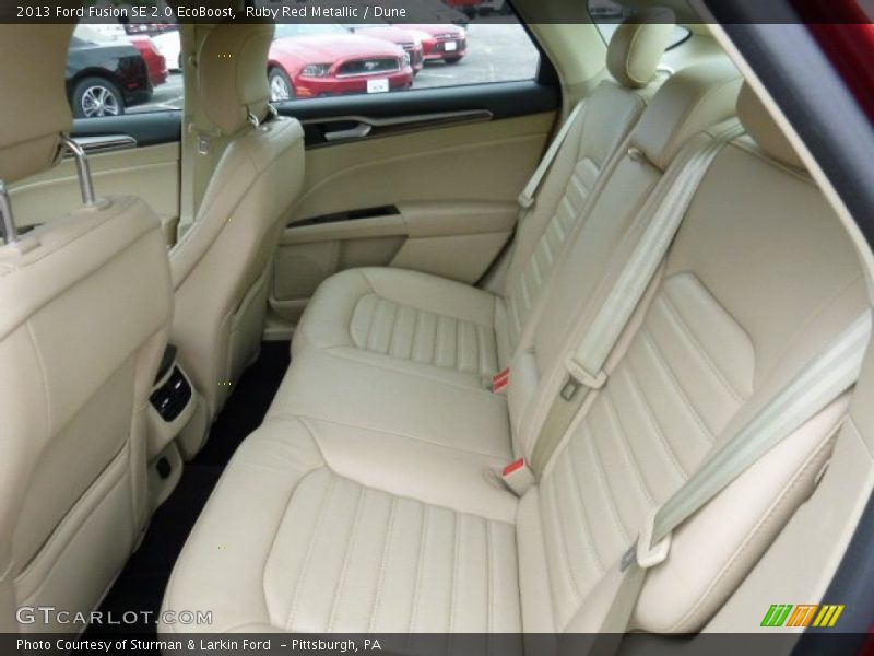 Ruby Red Metallic / Dune 2013 Ford Fusion SE 2.0 EcoBoost