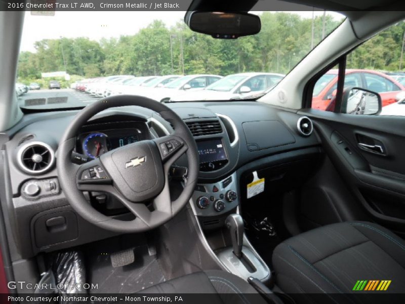 Crimson Metallic / Jet Black 2016 Chevrolet Trax LT AWD