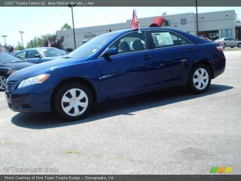 Blue Ribbon Metallic / Ash 2007 Toyota Camry LE