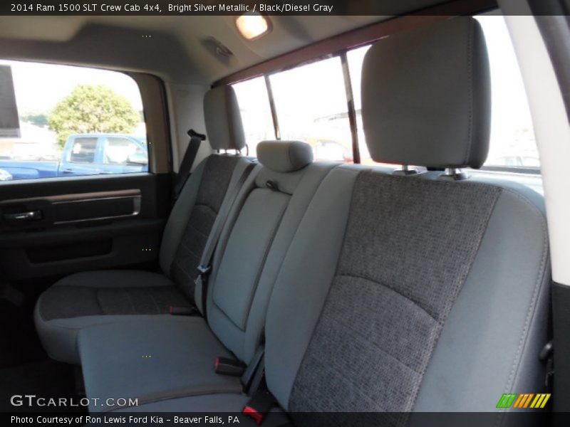 Bright Silver Metallic / Black/Diesel Gray 2014 Ram 1500 SLT Crew Cab 4x4