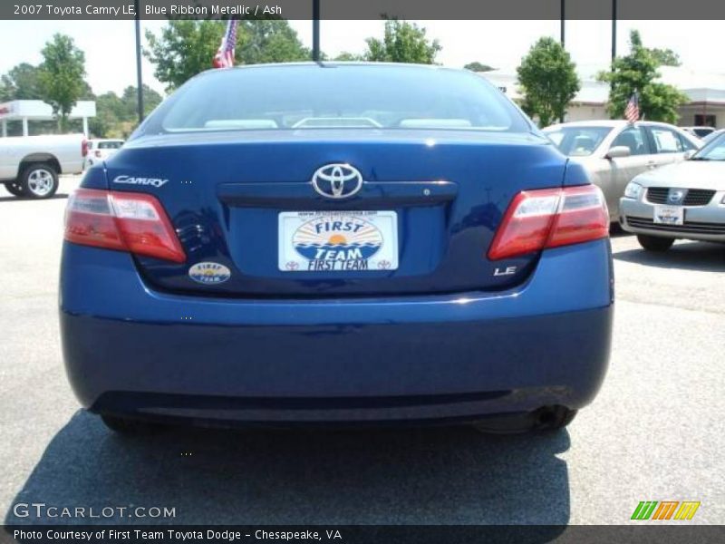 Blue Ribbon Metallic / Ash 2007 Toyota Camry LE