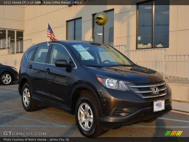 Kona Coffee Metallic / Black 2013 Honda CR-V LX AWD