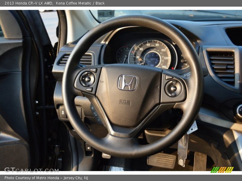 Kona Coffee Metallic / Black 2013 Honda CR-V LX AWD