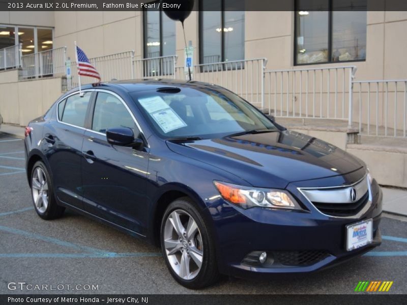 Fathom Blue Pearl / Ebony 2013 Acura ILX 2.0L Premium